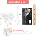 thumbnail image 3 of 2 oz Mini Dessert Cups with Lids and Spoons -100 Pack Plastic Shooter Cups for Desserts Small Square Serving Cups for Party Individual Pudding Parfait Jello Ice Cream, 3 of 7