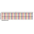 thumbnail image 3 of Ambesonne Fashion Fabric by the Yard Upholstery, Rainbow Plaid Plain Back, 2 Yards, Dark Coral Pale Lilac, 3 of 5