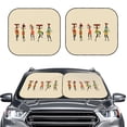 thumbnail image 2 of Goofa African Women in Traditional Clothes Pattern 2 Piece Car Windshield Sun Shade Foldable | Front Windshield Shade for Sun, Heat and UV Rays | Sunshade for Car Front Window-Medium, 2 of 7