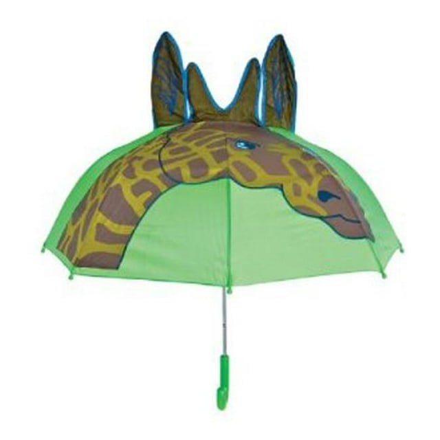 Babyhug Free Size Umbrella with Giraffe Print - Blue