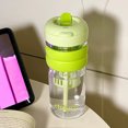 thumbnail image 6 of HengDidi Large Capacity Sports Water Bottle with Straw and Measurement Markings - 800ml Leak-Proof, Food Grade Plastic, Hand Strap for Gym, Outdoor, Office Use, 6 of 7
