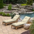 thumbnail image 4 of ARDEN Outdoor Plush Modern Tufted Chaise Cushion, 76 x 22, Water Repellent, Fade Resistant, Tufted Cushion for Chaise Lounger, Tan Leala, 4 of 8