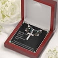 thumbnail image 6 of Christian Encouragement Anniversary Lord Bless Our Love 1 Thessalonians 3:12 Cross Card Necklace w Stainless Steel Pendant, 6 of 20