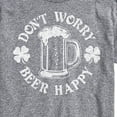 thumbnail image 3 of Instant Message - Don't Worry Beer Happy - Men's Short Sleeve Graphic T-Shirt, 3 of 6