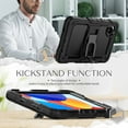thumbnail image 4 of XYX For Xiaomi Redmi Pad SE 2024 Case 8.7 inch, 3in1 Heavy Duty Shockproof Tablet Case with Stand, Shoulder Strap, Black, 4 of 7