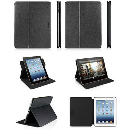Macally SHELLSTAND3 The New Ipad- R 3Rd Gen Rotating Folio Case