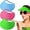 Green,Pink,Sky Blue, variant on Dalrosia 3PCS Women Sun Visors Solid String Sun Visor Hat Foam Adjustable Soft Visors Womens Golf Tennis Visor Outdoors