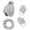 Light Gray, variant on GJSYRH Kids Boys Hats Toddler Beanies With Scarf Gloves Set Grey 4-6 Years