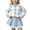 Light Blue, variant on Amidoa Girls 2 Piece Outfits Fall Winter Clothes Solid Color Long Sleeve Top and Casual Pants Kids Clothing Sets Size Pink 1-2 Years
