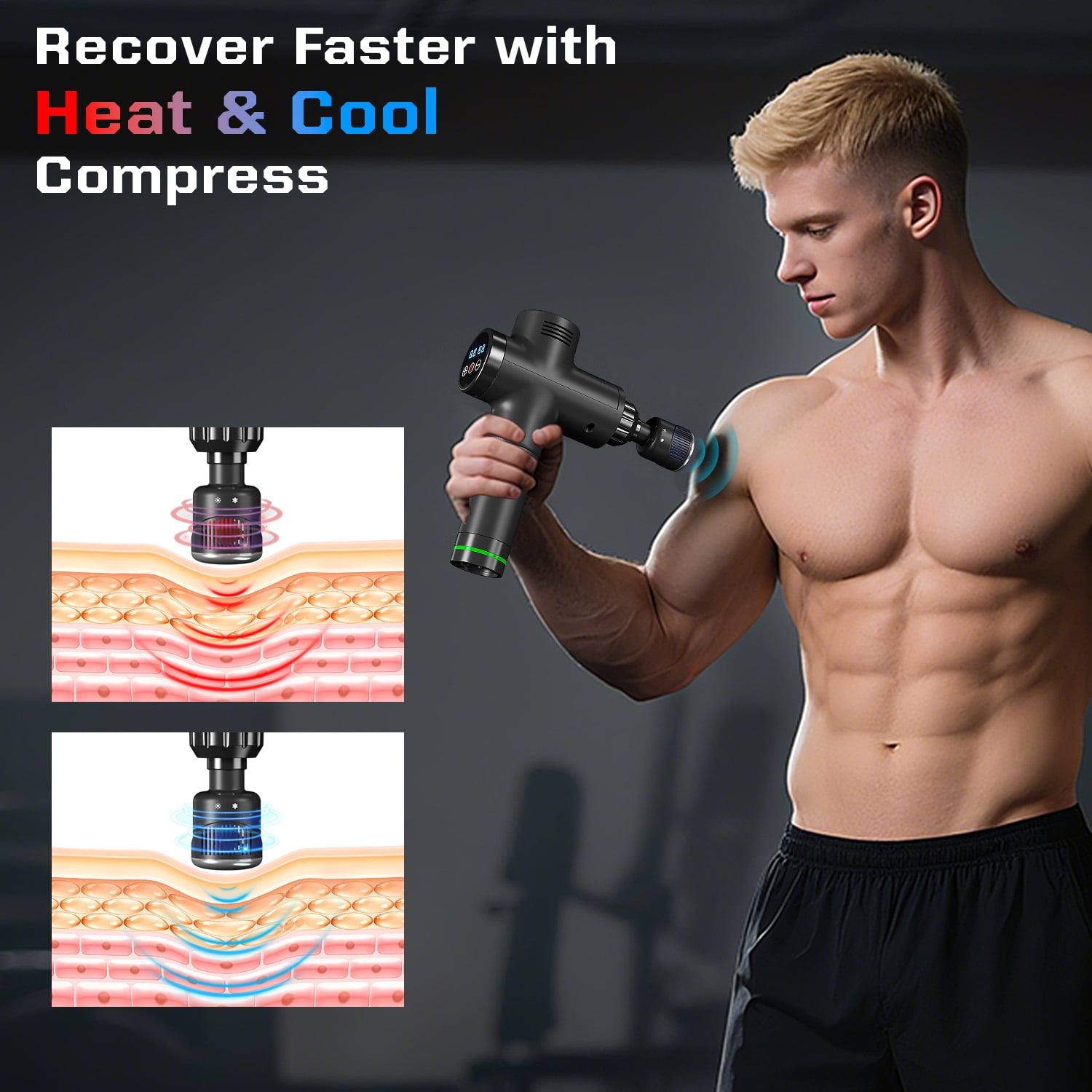 Cshidworld Massage Gun,for Back Thigh Neck