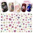 thumbnail image 5 of Huanledash Multi-pattern Nail Art Floral Sticker Women Fingernail Manicure DIY Decal Decor, 5 of 8