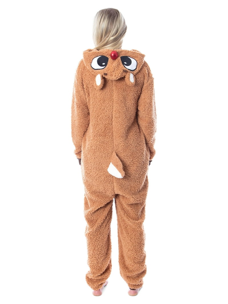 Rudolph The Red-Nosed Reindeer Adult Faux Shearling Union Suit