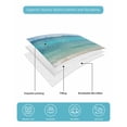 thumbnail image 5 of Ocean Beach Twin XL Size Down Alternative Comforter, Lightweight Comforter Quilt Bedding Set with Pillow Shams Blue Sky Waves Sand Horizon Shore Summer All Seasons Bed Comforter Duvet Insert 68"x98", 5 of 7