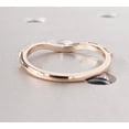 thumbnail image 4 of Jewelerix 14K Yellow Gold Vermeil Chevron Wedding Band for Women, Baguette Diamond Stackable Ring, Curved V Shape Anniversary Band, Minimalist Bridal Ring, 4 of 6