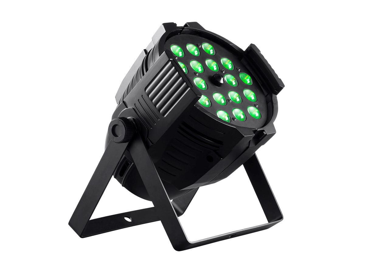 Monoprice Stage Wash PAR Stage Light With Zoom (RGBWA-UV), 18W, 18x LED  - Stage Right Series