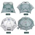 thumbnail image 3 of 4/6/8/10 Hole Automatic Fishing Trap Portable Folding Fishing Net Fish Shrimp Minnow Crab Mesh Trap Cage, 3 of 5