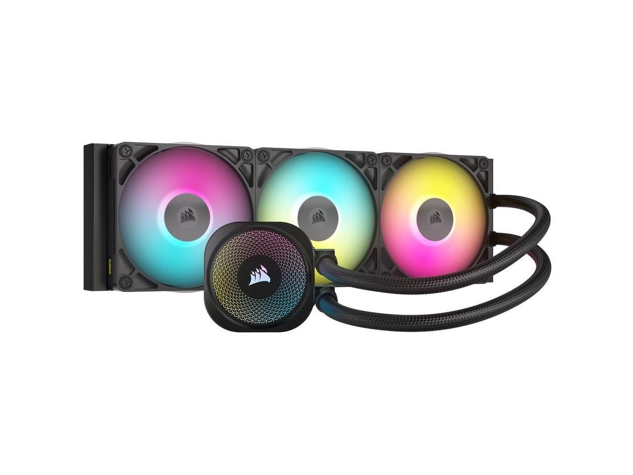 CORSAIR iCUE H150i RGB Liquid CPU Cooler, 360mm, QX120 RGB Fans