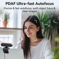 thumbnail image 5 of (2 pack) 1080P Webcam with Fast AutoFocus, HD Webcam for PC, Webcam for Laptop, Computer Camera, 1080P with Privacy Cover, Dual Noise-Canceling Mics, C60E 73 FOV Wide Angle, 5 of 9