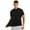 Black, variant on Haitryli Men Casual Short Sleeve Solid T-shirt Slim Fit Undershirt Tee Top Dark Grey M
