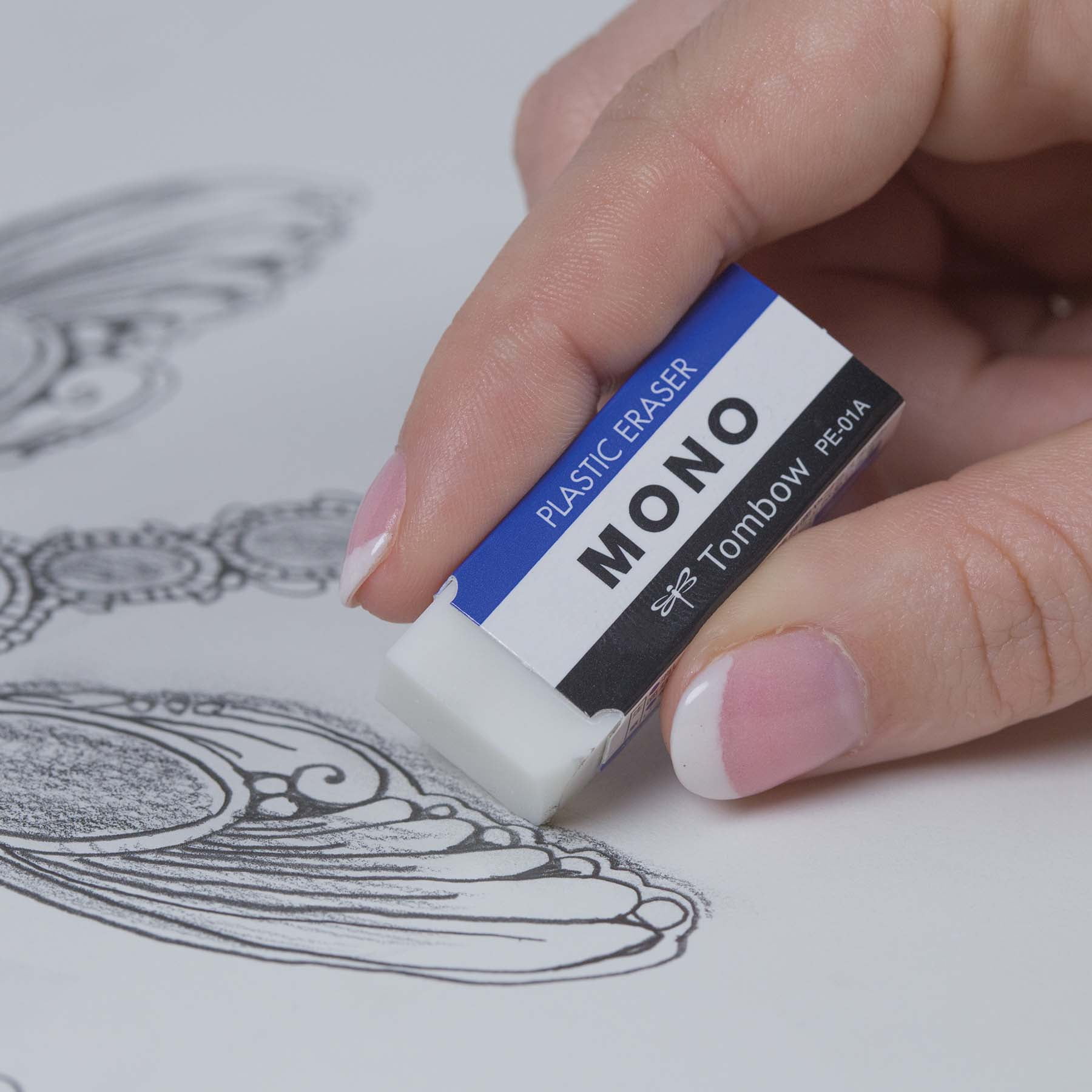 Tombow Mono Medium White Erasers, 12 Packs: 3 ct. (36 total)