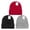 1 Black & 1 Grey & 1 Red, variant on 6 Pack Winter Beanie Hats for Men Women, Warm Cozy Knitted Cuffed Skull Cap, 6 Black-White
