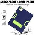 thumbnail image 5 of Dteck Case for Apple iPad Air 4th Generation 10.9-inch 2020 Released ,Shockproof Rubber Hybrid 3-Layer Protection Hard PC Kickstand Back Cover (no screen protector),Navy+Olivine, 5 of 6