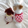thumbnail image 5 of Camisola para perrito, ropa, camisa, patrones de corazón de gatito, disfraz adorable para perro pequeño, ropa de primavera y verano, rosa S (5,5-8,8 lb), 5 of 5