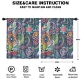 thumbnail image 2 of Blackout Kids Curtains,Multicolor Ethnic Paisley and Floral Pattern Childrens Insulated Curtains Set Of 2,Bedroom Essentials,Toddler Room Decor 52x63in(132x160cm), 2 of 4