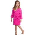 thumbnail image 1 of Elowel Boys Girls Hooded Childrens Fleece Sleep Robe Size 2 Toddler -14Y, 1 of 3