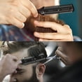 thumbnail image 5 of ACDANC 3pcs Hair Cutter Comb Double Side Haircut Scissors Metal Razor Plastic Hair Comb Cutter Trimmer with Stainless Steel Hair Shaper Razor for Both Long and Short Hair (Black), 5 of 7