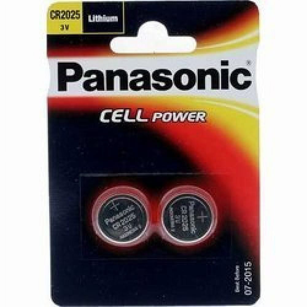 Panasonic CR2025 3V Lithium Coin Battery, Bulk Tray Pack