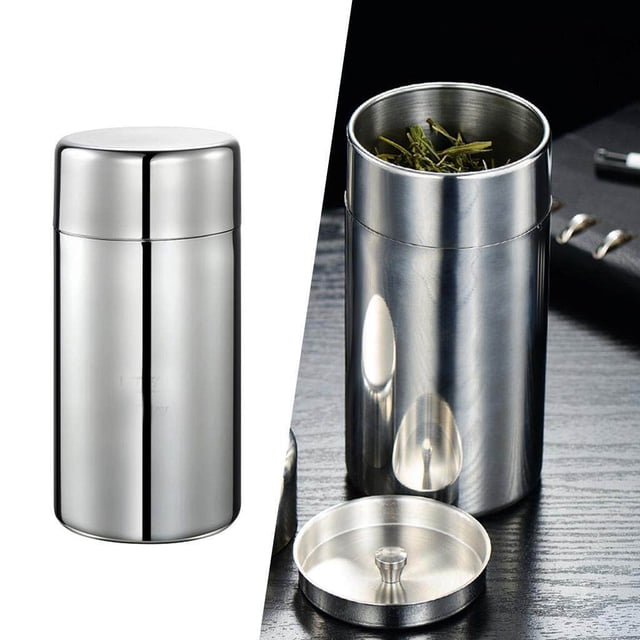 ziyahi Tea Coffee Sugar Jars Pasta Biscuits Storage Canisters Box 550ml 7.5x14.5cm