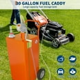 thumbnail image 4 of Fuel Transfer Tank with Pump, 30 Gallon Gas Caddy for Diesel & Gasoline, Portable Storage Container for Mowers & ATVs, 4 of 7