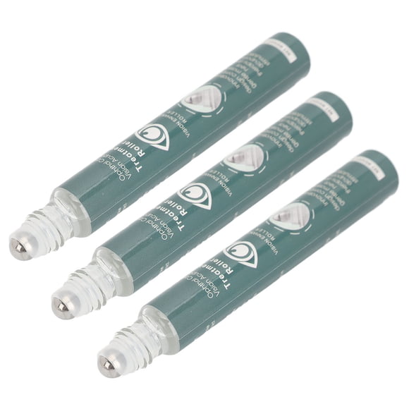 Rodillo De Masaje Para Mejorar La Visión, Acupresión, Protección Ocular, Rodillo Para Mejorar La Visión, , 3 Piezas, Reduce La Fatiga, Seguro, 8 Ml Para El Cuidado Diario