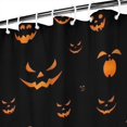 thumbnail image 3 of Black Halloween Pumpkin Faces Shower Curtain 84"x72" ,Bathroom Decorative Shower Curtains Set with 12 Hooks,Modern Waterproof Washable Shower Curtain, 3 of 6