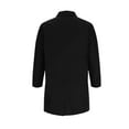 thumbnail image 5 of YYDGH Men's Trench Coat Long Sleeve Wool Blend Slim Fit Jackets Midweight Notched Collar Double Breasted Windbreaker Black S, 5 of 6