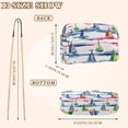 thumbnail image 4 of FORMRS Women Crossbody Purse with Chain Strap Vegan Leather Shoulder Handbag, Hand Drawn Sailboats, 4 of 7
