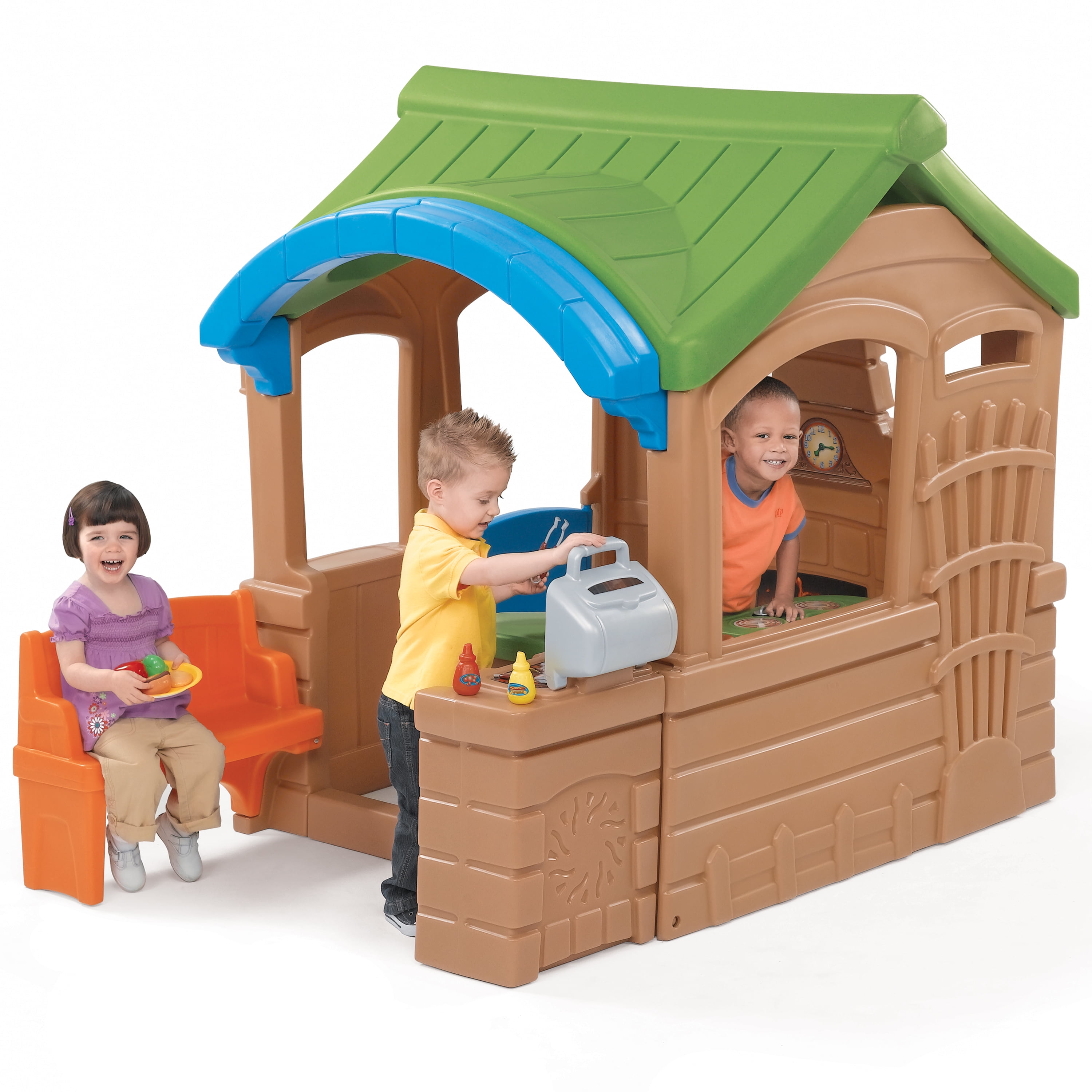 Step2 Gather Grille Playhouse With 5pc Accessory Set For