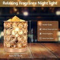thumbnail image 3 of Crystal Wax Melt Warmer Candle for Scented 2 in 1 Melts Fragrance Cubes Melter Home Office Deco Night Light Valentines Day Birthday Gifts Women Mom Girl(01-Gold), 3 of 5