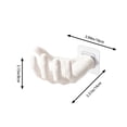 thumbnail image 3 of Hand Shaped Wall Shelf, 5.5 in x 3.9 in x 3.1 in, Plastic, for Household Repair and Organization, White, 3 of 5