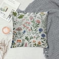 thumbnail image 2 of PHYHOO Plant Pillow Covers Spring Floral Linen Polyester Decorative Throw Pillow Case Cushion Cover for Bedroom Sofa Living Room Couch Chair Office, 2 of 5