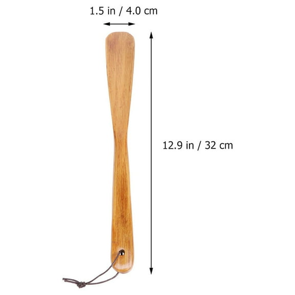 HEATSHAKING 1Set Comfortable Shoe Lifter for Boots Wooden Straight Handle for Shoes Lifter Home Use