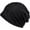 Black, variant on Breathable Thin Material Beanie Loose Cap, Women's Fashion Cap