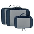 thumbnail image 2 of Protege 3-Piece Durable Packing Cubes Set with Mesh, Blue, 2 of 9
