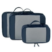 Protege 3-Piece Durable Packing Cubes Set with Mesh, Blue