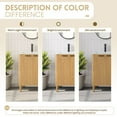 thumbnail image 5 of Vinnova Design Mumbai 24" Free-standing Single Bath Vanity in Oak Weathering Light Brown, 5 of 16