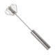 thumbnail image 1 of Batidor de mano, 1 paquete de batidor de huevos semiautomático, batidor de huevos de acero inoxidable para mezclar, batir, batir, revolver en casa, 1 paquete (plata), 1 of 5