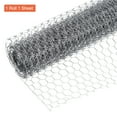 thumbnail image 3 of Unique Bargains 197' x 16' Chicken Wire Net Floral Wire Netting Hexagonal Mesh Galvanized Iron, Silver Tone, 3 of 5