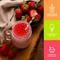 thumbnail image 5 of Fanale Popping Boba Pearls for Bubble Tea, Strawberry Flavor, 100% Fat Free, 1 lb (Pack of 1), 5 of 6