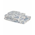 thumbnail image 2 of Blue Paisley Towel Set of 3, Soft Microfiber Bath Towels, Hand Towel, Washcloths, Vintage Boho Flower Botanical Leaf Branch Quick-Dry Absorbent Towels for Bathroom Kitchen Hotel Beach Gym Spa, 2 of 7